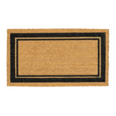 Inspire Damien Coco Doormat 40cm x 70cm - Natural with Black